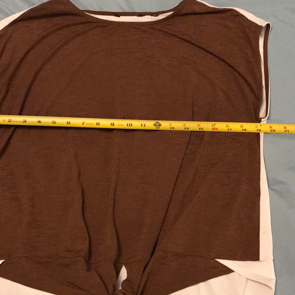 Two-Tone Tie-Front Knit Top - Picture 7 of 8